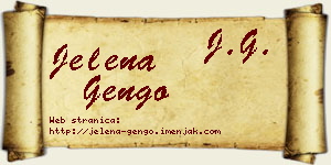 Jelena Gengo vizit kartica